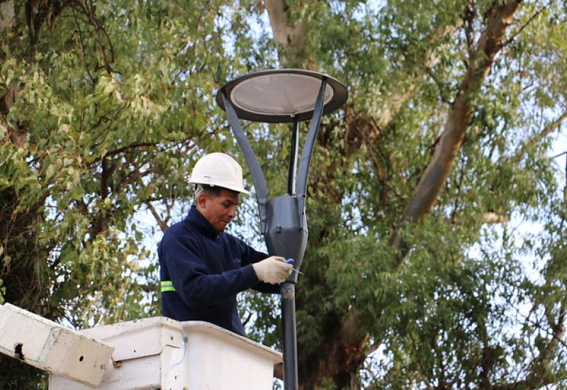 LUCES LED EN PASEO DE BICICLETAS, MUNICIPIO DE SAN ISIDRO