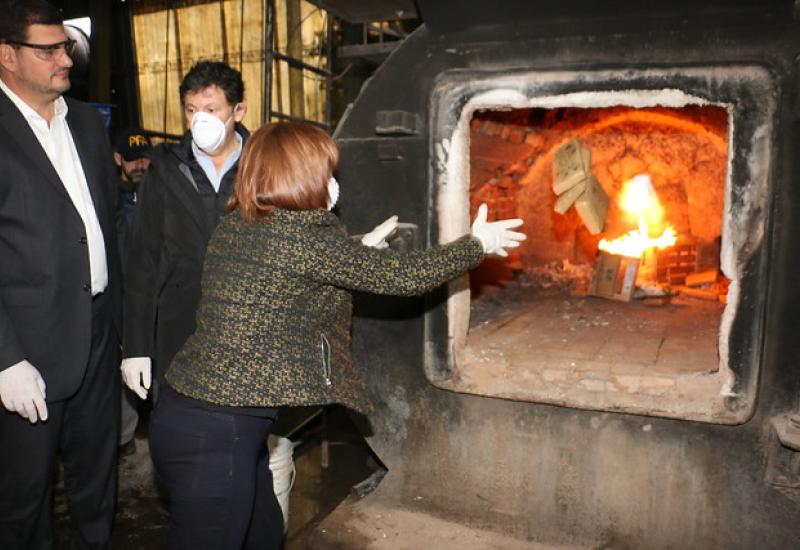 QUEMA DE DROGA SECUESTRADA