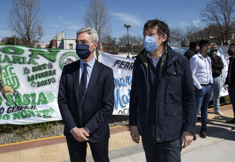 municipio de san isidro, estación boulogne, boulogne sur mer, tren, trenes argentinos, ministro de transporte, ministerio de transponer, Mario Meoni, Gustavo Posse