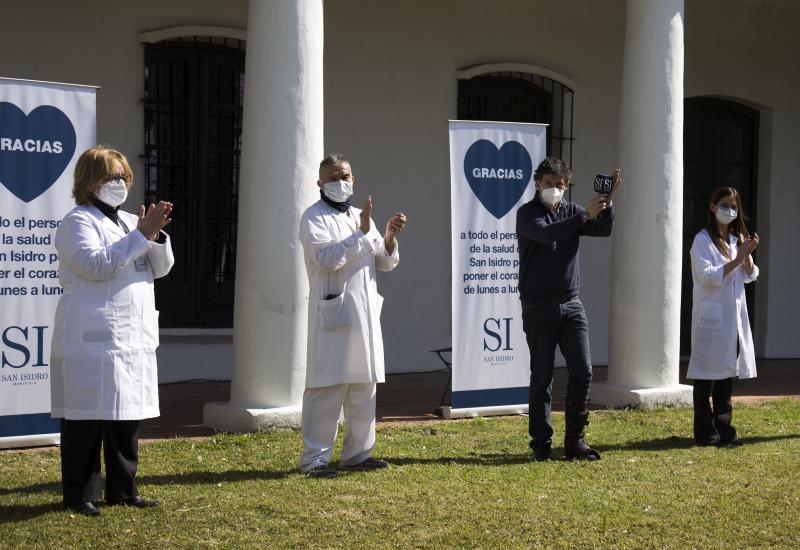 municipio de san isidro, salud, personal de salud, reconocimiento, gracias, medicos, medicina, coronavirus, agradecimiento, gustavo posse, hospital materno infantil, hospital central, san isidro