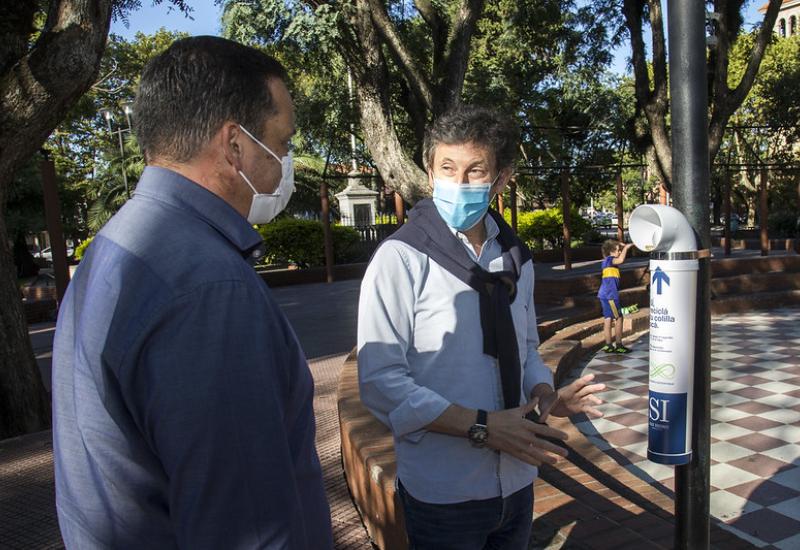 municipio de san isidro, colilleros, espacio publico, colillas, cigarrillo, higiene urbana