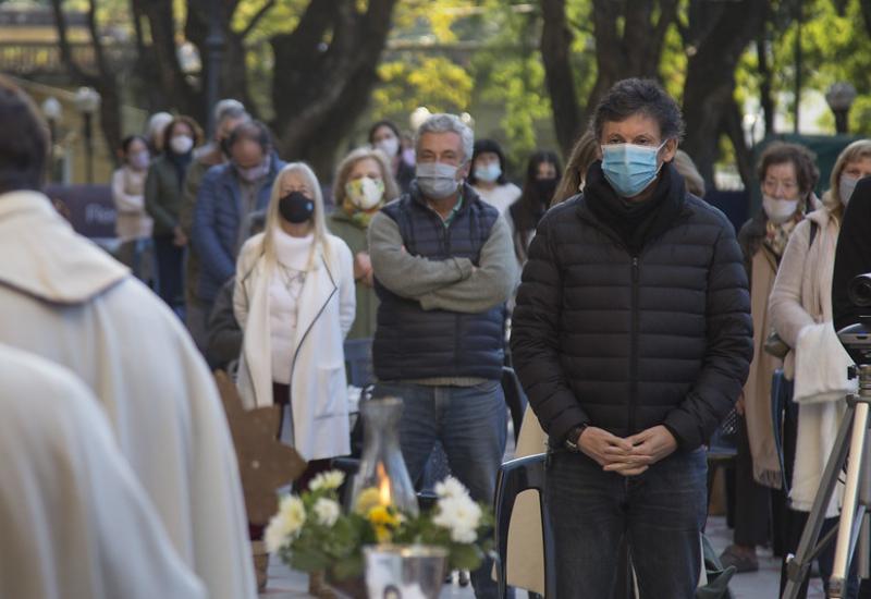 municipio de san isidro, san isidro labrador, santo, fiesta patronal, patrono, bomberos, recorrido, virtual, online, catedral, obispo, ojeda, misa, protocolo, aire libre, religion, iglesia