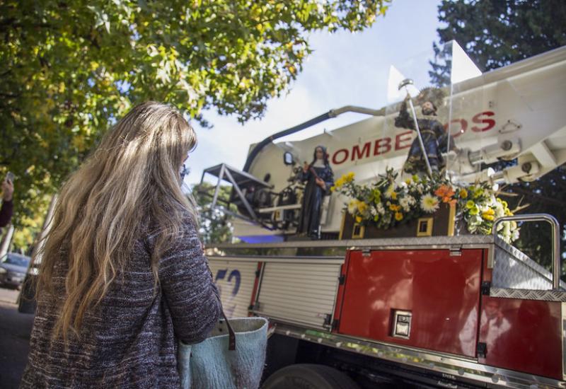 municipio de san isidro, san isidro labrador, santo, fiesta patronal, patrono, bomberos, recorrido, virtual, online, catedral, obispo, ojeda, misa, protocolo, aire libre, religion, iglesia