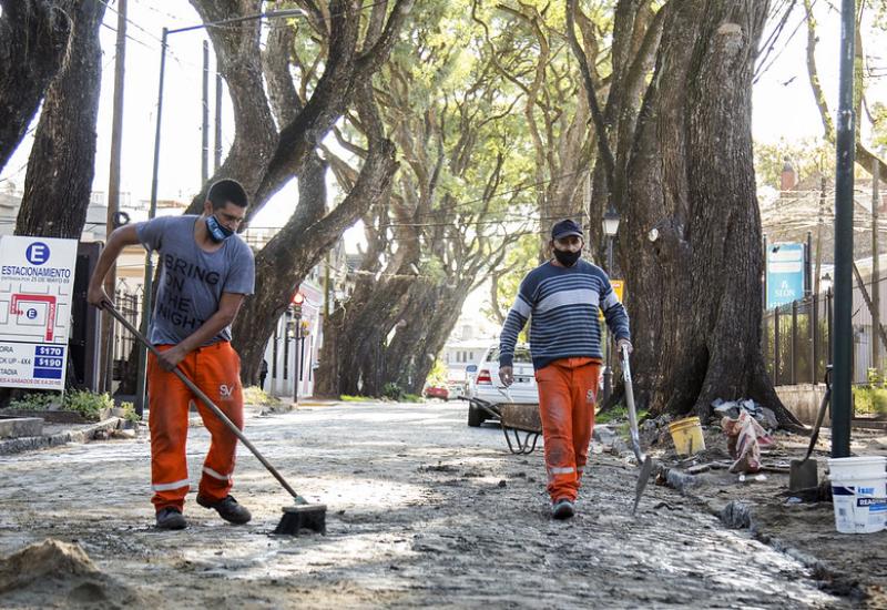 municipio de san isidro, adoquines, obras publicas, trabajos, mantenimiento, preserva
