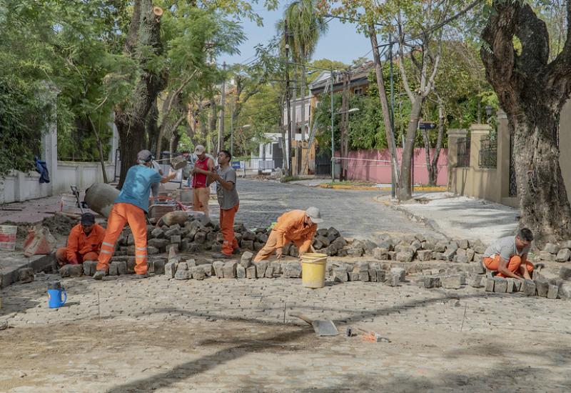 municipio de san isidro, adoquines, obras publicas, trabajos, mantenimiento, preserva