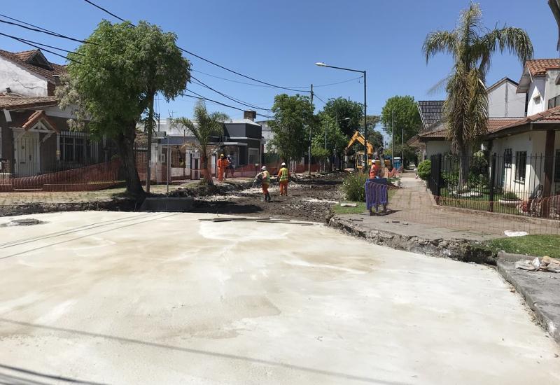 municipio de san isidro, obras, obra publica, bacheo, boulogne, villa adelina, calle, arreglo