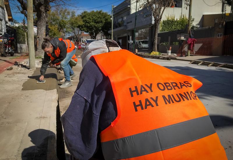 municipio de san isidro, pavimento, calle, bacheo, obras publicas, infraestructura, calles, heroe de malvinas, caseros, bajo de san isidro