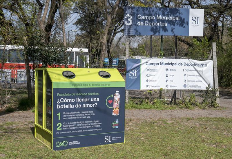 municipio de san isidro, botellas de amor, plástico, reciclaje, reciclar, espacio publico, limpieza, plasticos de un solo uso, basura, san isidro