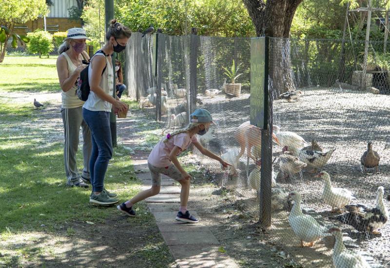 municipio de san isidro, chacra educativa, huerta, animales, granja, visita, apertura