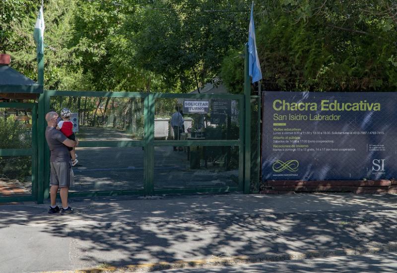 municipio de san isidro, chacra educativa, huerta, animales, granja, visita, apertura