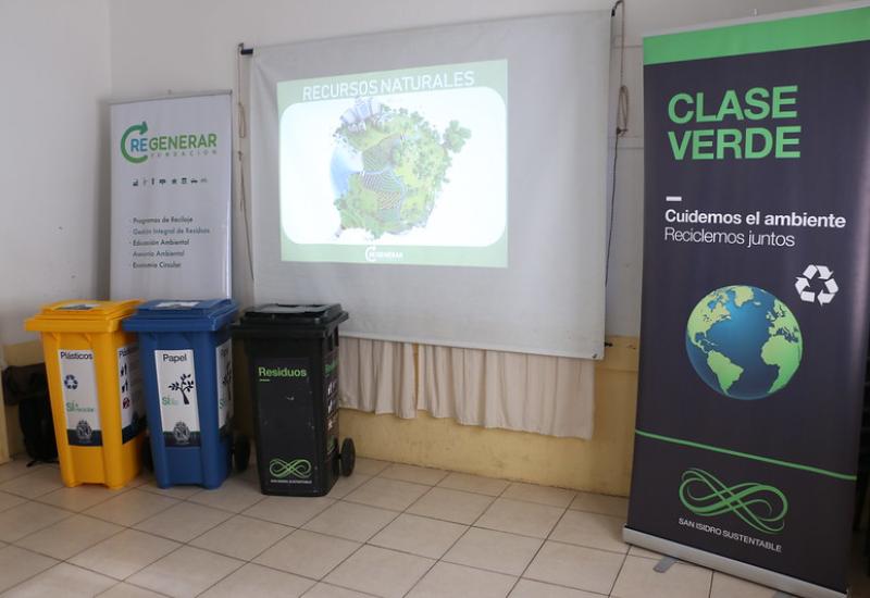municipio de san isidro, espacio publico, piensa verde, clase verde, educación, educacion, reciclaje, medio ambiente