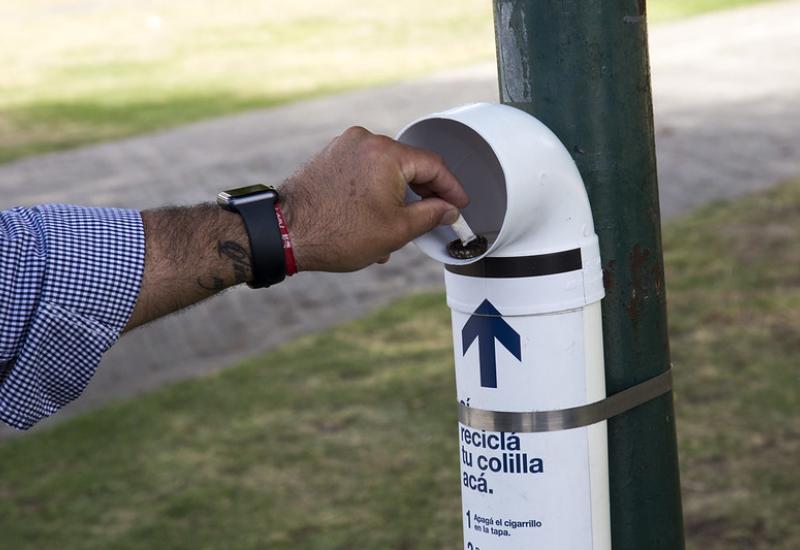 municipio de san isidro, espacio publico, colillero, reciclaje, reciclado, reciclar, colilla, cigarrillo, fumar, fumador, costa, rio