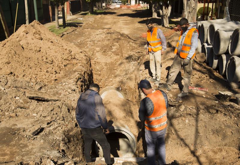 NUEVO DESAGÜE EN BECCAR PARA EVITAR ANEGAMIENTOS, obras, san isidro, mejoras