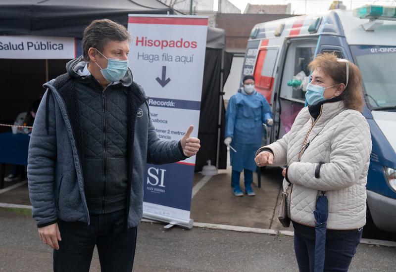 municipio de san isidro, detectar si, gustavo posse, hisopado, coronavirus, vacunacion antigripal, gripe, covid 19