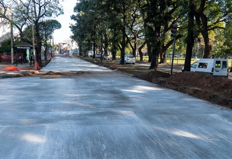 Repavimentacion de Drago, mejoras, calles, autos, san isidro, villa adelina, acceso, fondo de la legua, obras publicas