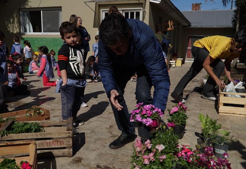 HUERTA ORGÁNICA EN JARDIN DE INFANTES, SAN ISIDRO