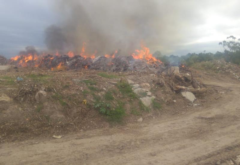 INCENDIO BAJO DE SAN ISIDRO, municipalidad de san isidro