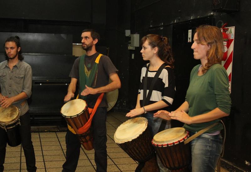 PERCUSIÓN EN CASA DE LA JUVENTUD, MUNICIPIO DE SAN ISIDRO