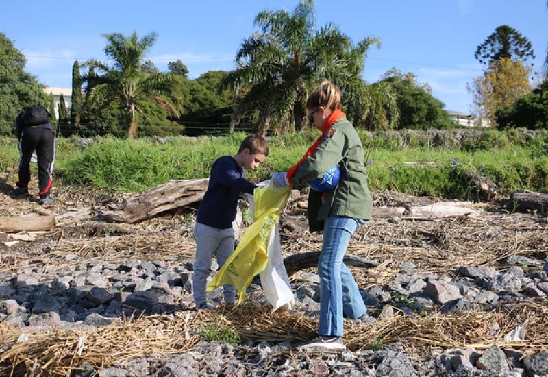 LIMPIEZA EN EL RÍO, MUNICIPIO DE SAN ISIDRO