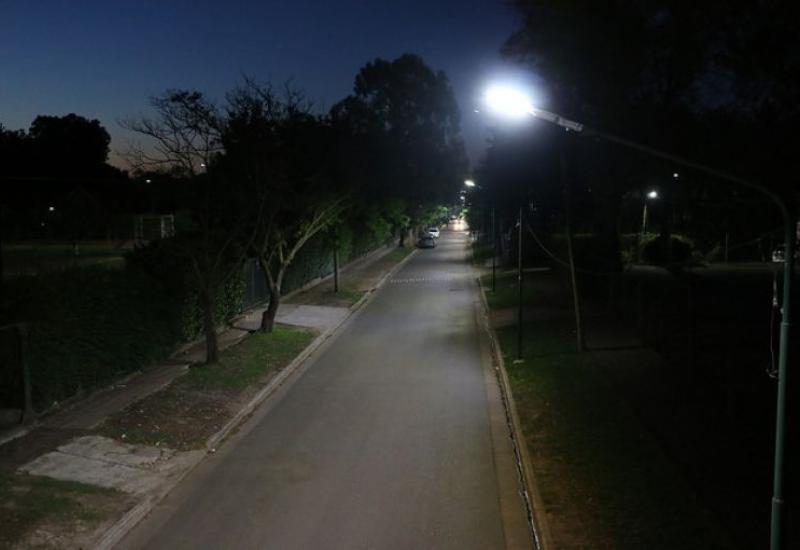 Luces LED en la Horqueta, Municipio de San Isidro