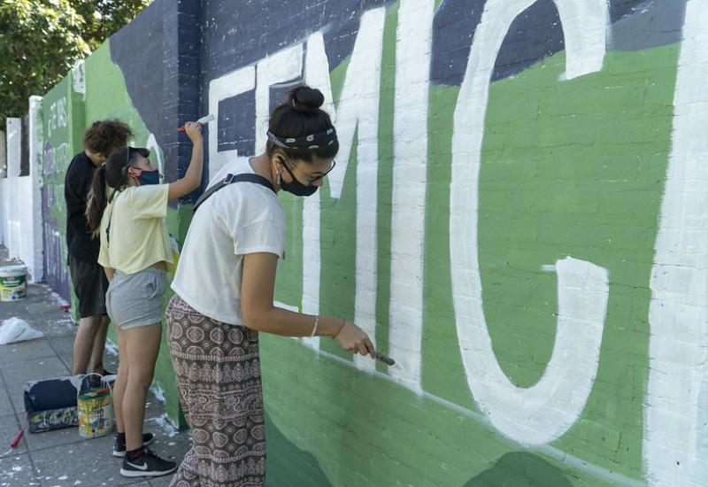 municipio de san isidro, mujer, mural, genero, dia internacional de la eliminacion de la violencia contra la mujer, efemerides, violencia de genero, dia de la mujer