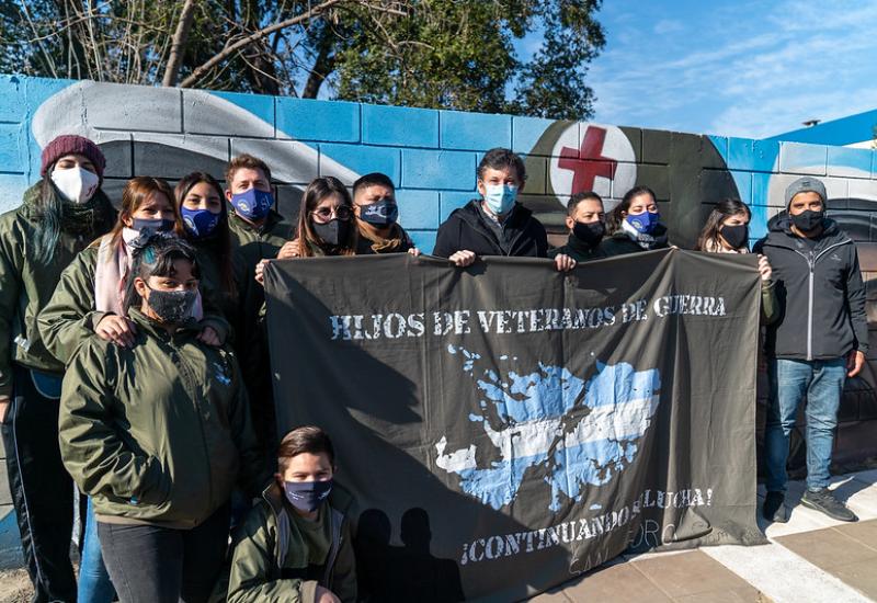 Mural, malvinas, soldados, yerbal, san isidro, guerra, pintura