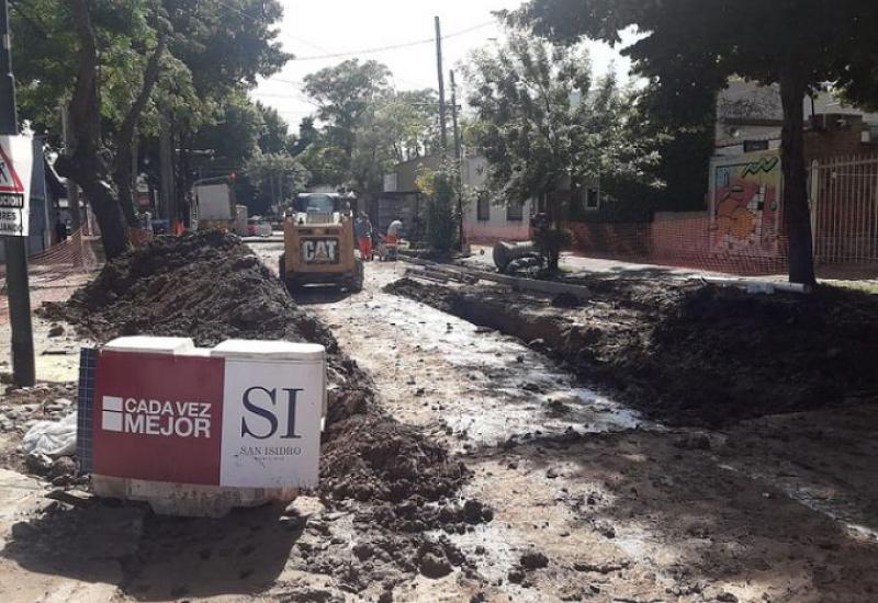 Obra hidráulica en Edison, Municipio de San Isidro