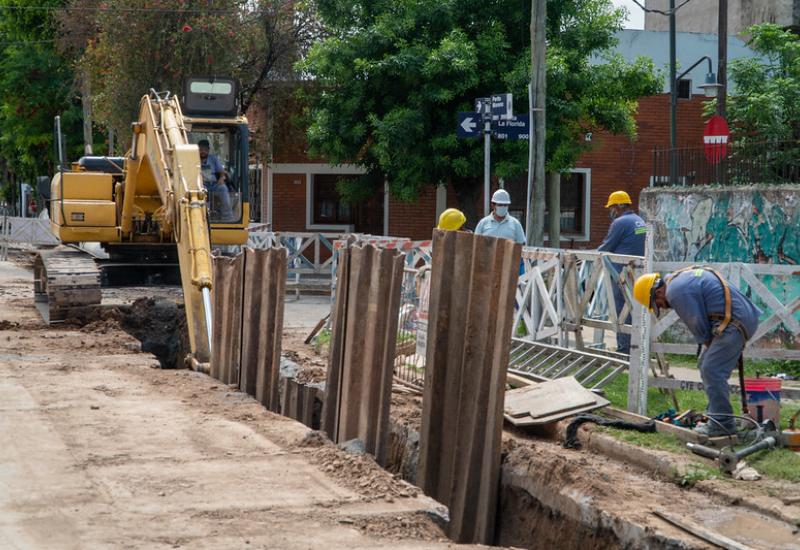 OBRAS PARA MEJORAR LA PROVISIÓN DE AGUA POTABLE en villa adelina