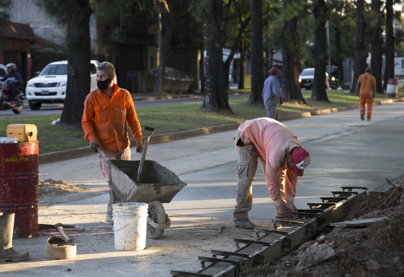 municipio de san isidro, pavimento, calle, bacheo, obras publicas, infraestructura, calles, heroe de malvinas, caseros, bajo de san isidro