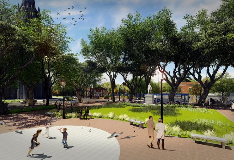 municipio de san isidro, espacio publico, urbanismo, planeamiento urbano, plaza, plaza mitre, casco historico