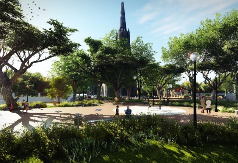 municipio de san isidro, espacio publico, urbanismo, planeamiento urbano, plaza, plaza mitre, casco historico