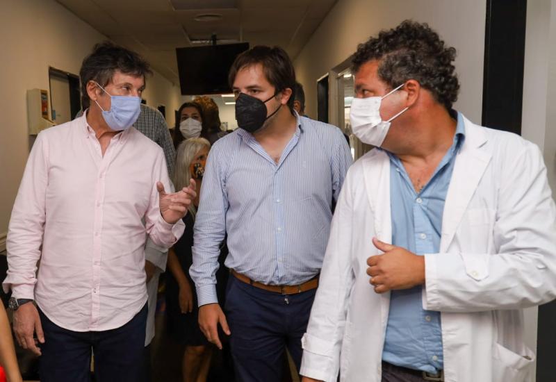 Posse y Kreplak recorrieron el nuevo centro de salud en Boulogne y supervisaron las mejoras en el de Beccar