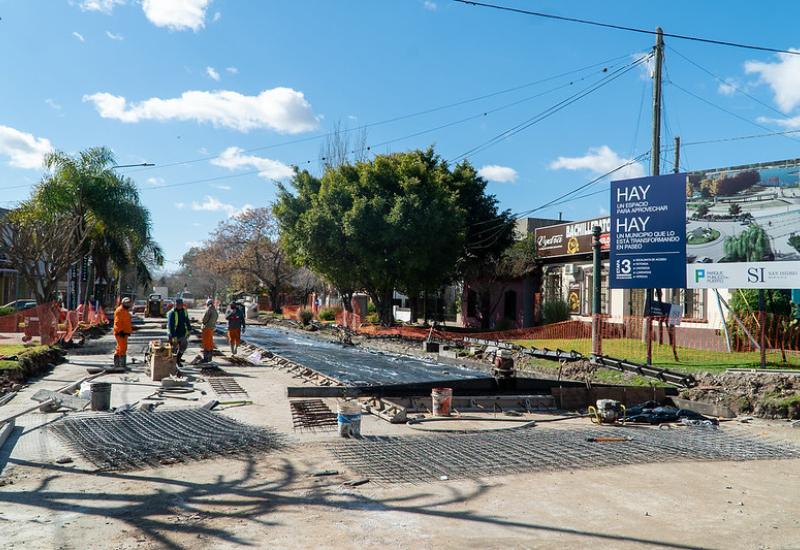 municipio de san isidro, pavimento, calle, bacheo, obras publicas, infraestructura, calles, heroe de malvinas, caseros, bajo de san isidro