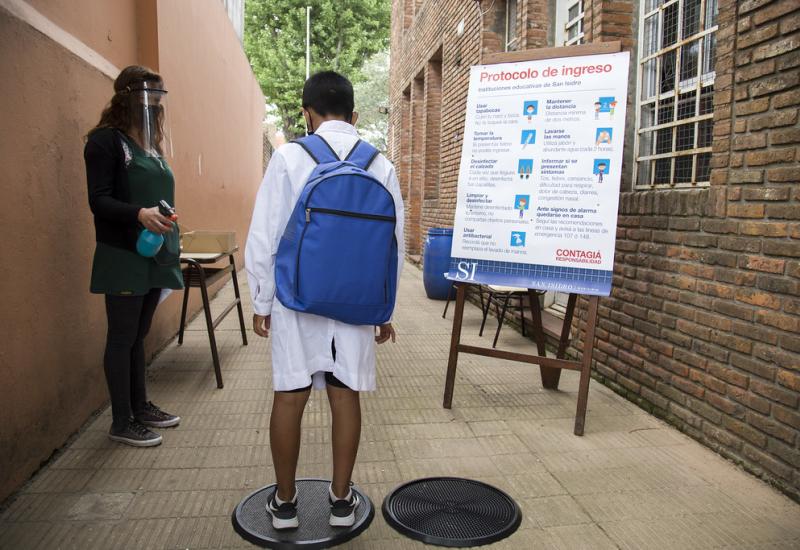 municipio de san isidro, educacion, escuela municipal malvinas argentinas, apertura, clases, protocolo