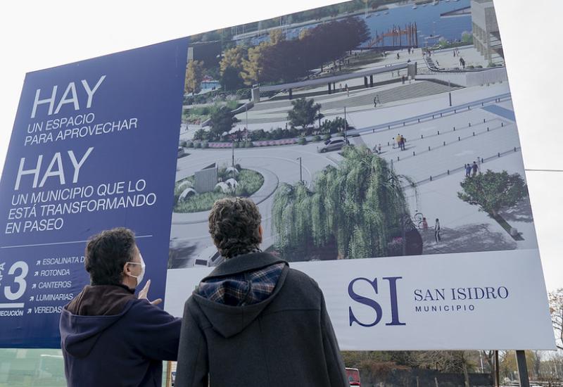 AVANZAN LAS OBRAS EN EL PARQUE PÚBLICO DEL PUERTO