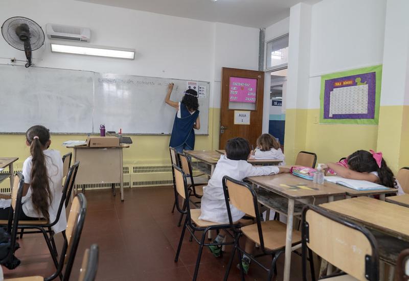 municipio de san isidro, educacion, escuela municipal malvinas argentinas, regreso a clases, aula, colegio, escuela, protocolos covid 19