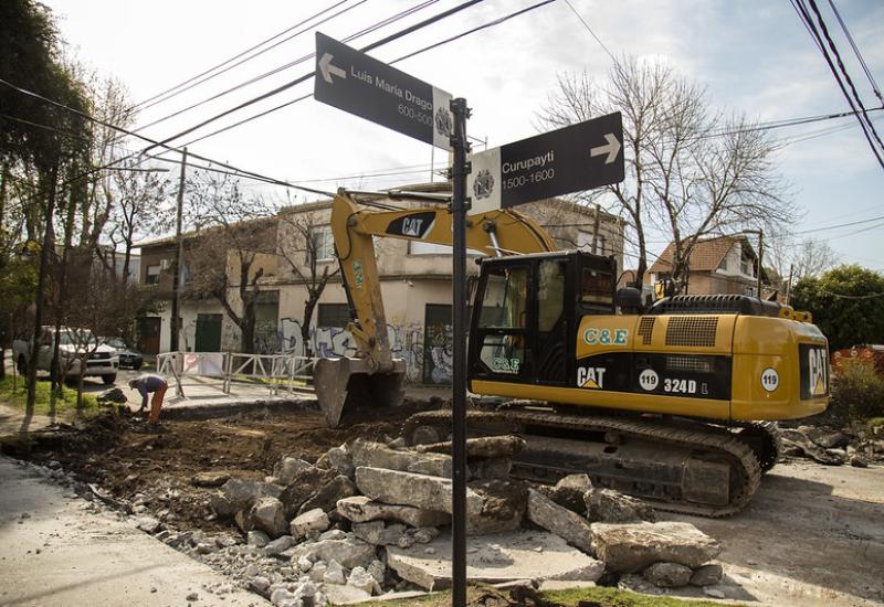 Pavimento nuevo en Villa Adelina, san isidro, obras