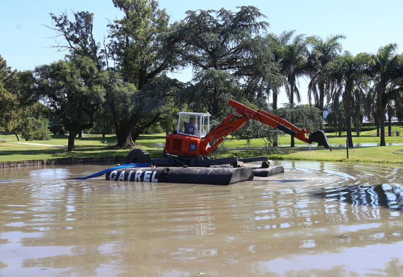 RABAJOS DE MANTENIMIENTO EN EL RESERVORIO DEL JOCKEY CLUB