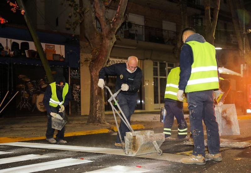 municipio de san isidro, orden vial, señalamiento, senda peatonal, avenida de mayo, villa adelina, transito, inspecciones