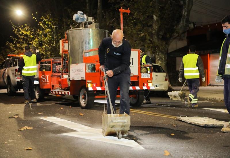 municipio de san isidro, orden vial, señalamiento, senda peatonal, avenida de mayo, villa adelina, transito, inspecciones