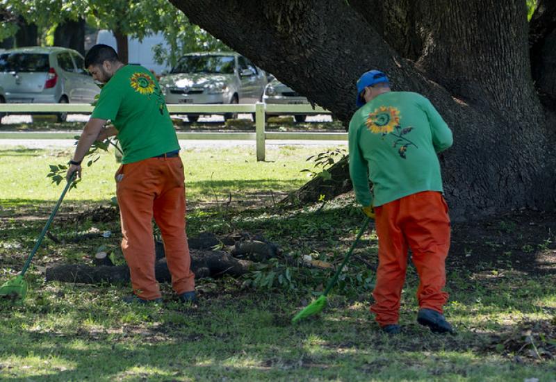MANTENIMIENTO EN EL GOLF DE VILLA ADELINA, municipalidad de san isidro