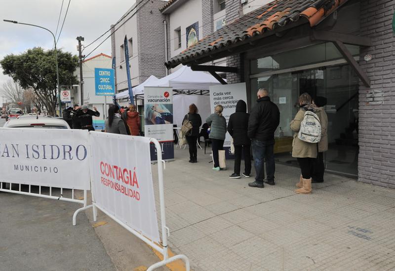 municipio de san isidro, antigripal, vacunacion, martinez, posta sanitaria, gustavo posse, gripe