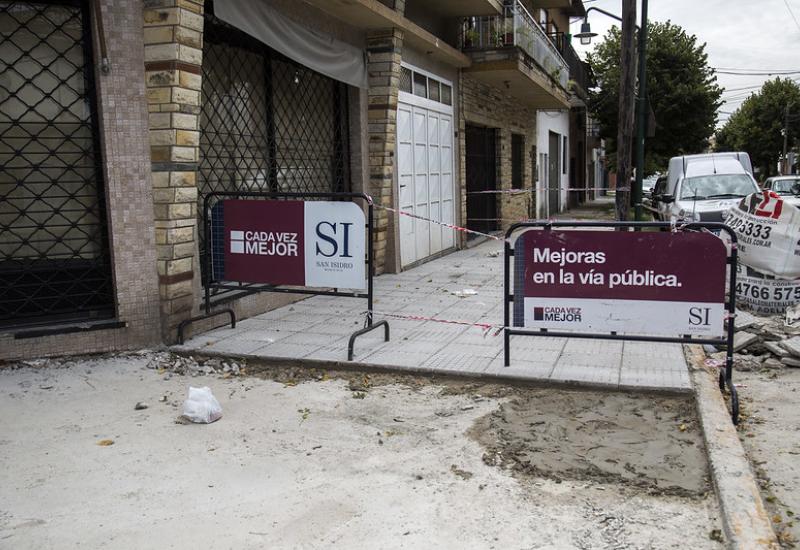 municipio de san isidro, obras publicas, infraestructura, vereda, centro comercial, beccar