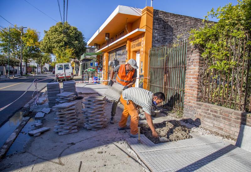 municipio de san isidro, vereda, veredas, jose ingenieros, obras publicas, obra, infraestructura