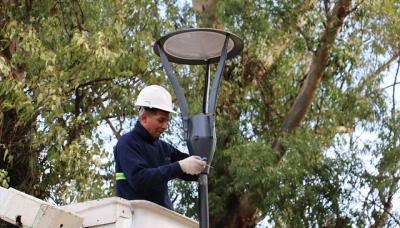 LUCES LED EN PASEO DE BICICLETAS, MUNICIPIO DE SAN ISIDRO
