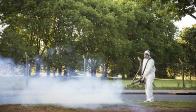 FUMIGACIÓN CONTRA EL DENGUE, MUNICIPIO DE SAN ISIDRO