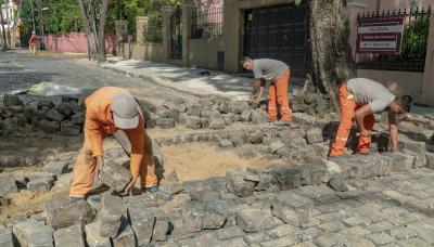 municipio de san isidro, adoquines, obras publicas, trabajos, mantenimiento, preserva