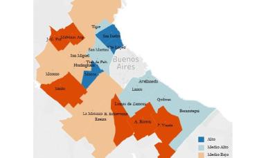 Agrupamiento de los Municipios según progreso social