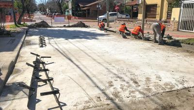 municipio de san isidro, pavimento, calle, bacheo, obras publicas, infraestructura, calles, heroe de malvinas, caseros, bajo de san isidro