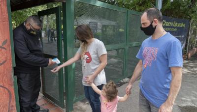municipio de san isidro, chacra educativa, huerta, animales, granja, visita, apertura